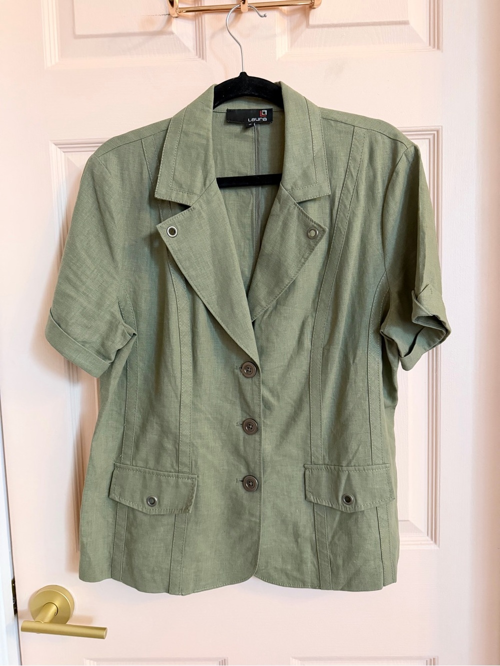 Green vintage Laura blazer top